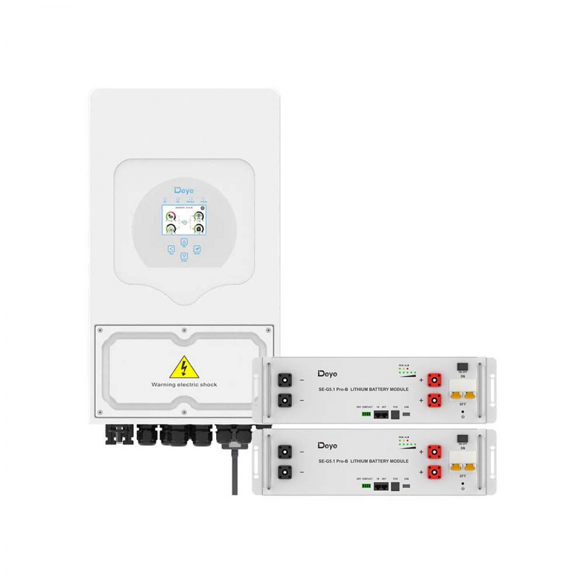 DEYE Inverter SUN-12K-SG04LP3-EU Τριφασικός Υβριδικός (three phase, hybrid - low voltage) 1 τμχ + DEYE Battery capacity 5.12 kWh SE-G5.1Pro-B 2τμχ DEYE Inverter SUN-12K-SG04LP3-EU Τριφασικός Υβριδικός (three phase, hybrid - low voltage) 1 τμχ + DEYE Battery capacity 5.12 kWh SE-G5.1Pro-B 2τμχ