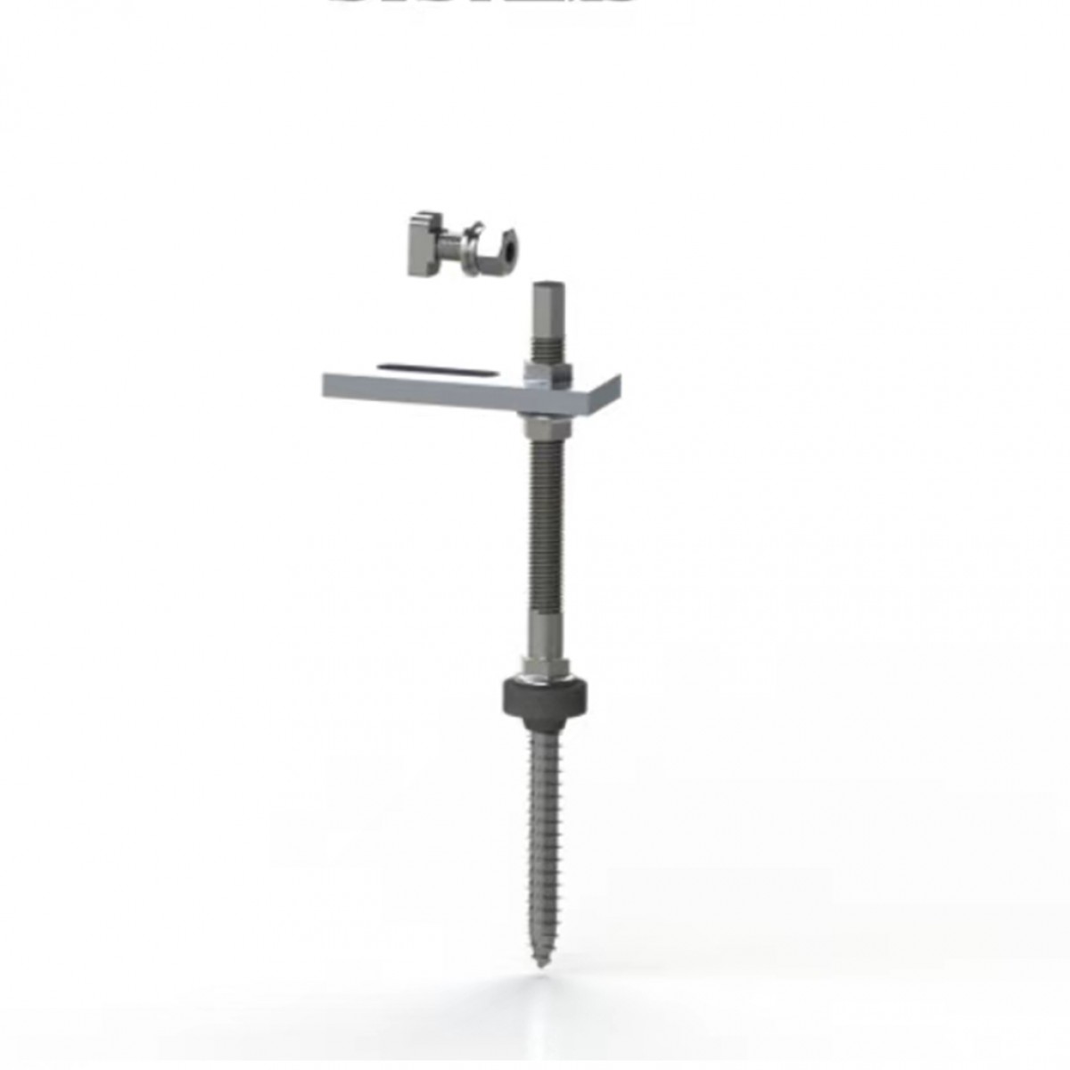 Ντιζοστρίφωνας / Βίδα με μήκος 250 mm, πλήρης με επίπεδη πλάκα και βίδα T