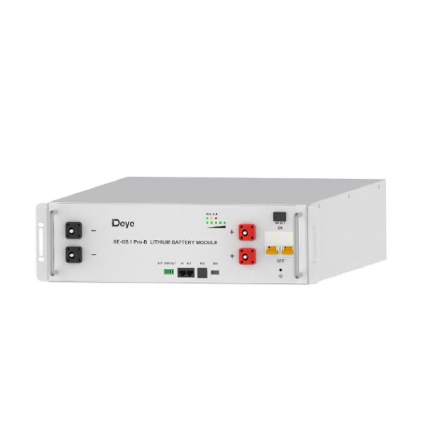 DEYE battery capacity 5.12(kWh), SE-G5.1Pro-B warranty 10 years LV battery